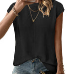 Zeagoo Cap Sleeve Sweater Vest Sleeveless Knit Tops