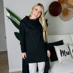 Zeagoo Women Pullover Hoodies Sweatshirt Long Sleeve High Low Sweater Oversize Top with Pocket (Us Only)