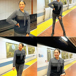 Zeagoo Bow Tie Neck Long Sleeve Shirts Work Tops