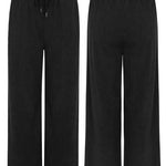 Zeagoo Drawstring Long Pants with Pockets