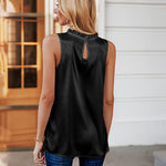 Womens Tank Tops Dressy Casual Mock Neck Sleeveless Blouses Fashion Shirts for Work - Zeagoo (Us Only)