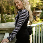 Zeagoo Bow Tie Neck Long Sleeve Shirts Work Tops