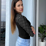 Zeagoo Bow Tie Neck Long Sleeve Shirts Work Tops