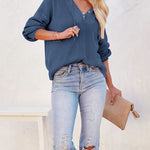 Women's Oversized Sweater V Neck Hooded Pullover Sweater Long Sleeve Knitted Jumper Tops - Zeagoo (Us Only)