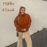 Women's Winter Long Sleeve Full Zipper Baggy Puffer Short Down Jacket Coat - Zeagoo (Us Only)