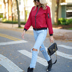 Zeagoo Classic Bomber Jacket Windbreaker with Pockets