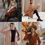 Zeagoo Double-Breasted Thick Wool Coat Jacket