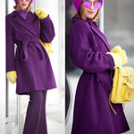 Zeagoo Double-Breasted Thick Wool Coat Jacket