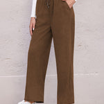 Zeagoo Drawstring Long Pants with Pockets