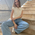 Zeagoo Cap Sleeve Sweater Vest Sleeveless Knit Tops