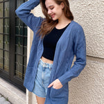 Zeagoo Cardigan Fall Winter Open Front Sweater