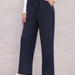 Zeagoo Drawstring Long Pants with Pockets