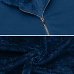 Women's Fleece Zip up Hoodies Long Thicken Outerwear Jacket Oversize Sweatshirts with Pockets - Zeagoo (Us Only)