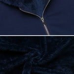Women's Fleece Zip up Hoodies Long Thicken Outerwear Jacket Oversize Sweatshirts with Pockets - Zeagoo (Us Only)