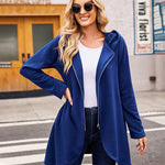 Women's Fleece Zip up Hoodies Long Thicken Outerwear Jacket Oversize Sweatshirts with Pockets - Zeagoo (Us Only)
