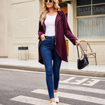 Women's Fleece Zip up Hoodies Long Thicken Outerwear Jacket Oversize Sweatshirts with Pockets - Zeagoo (Us Only)