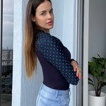 Zeagoo Bow Tie Neck Long Sleeve Shirts Work Tops