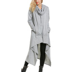 Zeagoo Women Pullover Hoodies Sweatshirt Long Sleeve High Low Sweater Oversize Top with Pocket (Us Only)