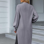 Zeagoo Women's 2023 Fall Winter Oversized Cardigan Long Sleeve Split Open Front Sweater Chunky Knit Long Duster