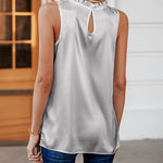 Womens Tank Tops Dressy Casual Mock Neck Sleeveless Blouses Fashion Shirts for Work - Zeagoo (Us Only)