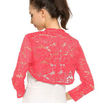 Zeagoo Women's Bolero Shrugs Crochet Lace Open Cardigan