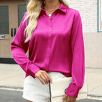 Zeagoo Business Casual Satin Long Sleeve Shirts for Women Elegant Office Work Dressy 2026 | Under $40