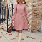 Zeagoo Women's Casual Knit Sweater Dress with Pockets