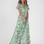 ROCÍO | Irene Floral Chiffon Maxi Dress