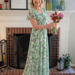 ROCÍO | Irene Floral Chiffon Maxi Dress