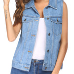 Zeagoo Women's Denim Vest Jean Vest