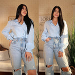 Women's Frill Mock Neck Blouse Long Sleeve Ruffle Shirt Top Elegant Office Tops S-XXL - Zeagoo (Us Only)