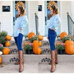 Women's Frill Mock Neck Blouse Long Sleeve Ruffle Shirt Top Elegant Office Tops S-XXL - Zeagoo (Us Only)
