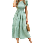 Zeagoo Women's Boho Floral Print Vintage Maxi Dress