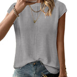 Zeagoo Cap Sleeve Sweater Vest Sleeveless Knit Tops