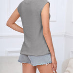 Zeagoo Cap Sleeve Sweater Vest Sleeveless Knit Tops