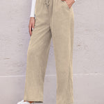Zeagoo Drawstring Long Pants with Pockets