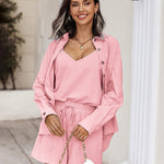 Zeagoo 3 Piece Linen Set