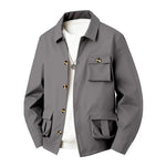 Men's Waterproof Polyester Utility Jacket | Structured All-Weather Essential