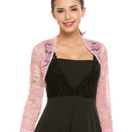 Zeagoo Women's Bolero Shrugs Crochet Lace Open Cardigan