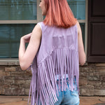 Women's Tassel Sleeveless Vest 70s Outfits for Women Hippie Clothes Fringe Jacket Cardigan S-XXL - Zeagoo (Us Only)