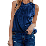 Womens Tank Tops Dressy Casual Mock Neck Sleeveless Blouses Fashion Shirts for Work - Zeagoo (Us Only)