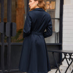 Zeagoo Women's Trench Coats Double-Breasted Long Coat with Belt (Us Only)