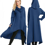 Zeagoo Women Pullover Hoodies Sweatshirt Long Sleeve High Low Sweater Oversize Top with Pocket (Us Only)
