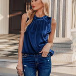 Womens Tank Tops Dressy Casual Mock Neck Sleeveless Blouses Fashion Shirts for Work - Zeagoo (Us Only)