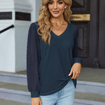 Zeagoo Women's Blouses Dressy Casual V Neck Top