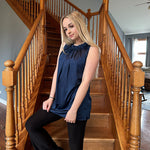 Womens Tank Tops Dressy Casual Mock Neck Sleeveless Blouses Fashion Shirts for Work - Zeagoo (Us Only)