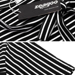 Zeagoo Women's Casual Tie Neck Tunic Blouse Tops