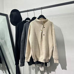 Vintage Turtleneck Button Loose Sweater