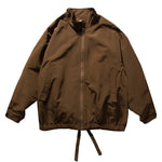 Stand-up Collar Loose Casual Solid Color Jacket