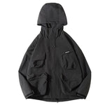 Hooded Loose-fitting Windproof Casual Jacket